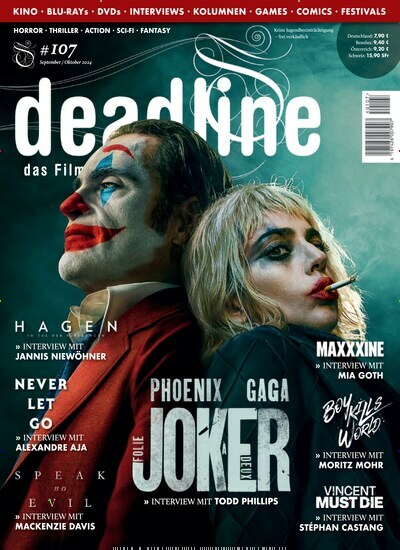 Titelbild der Ausgabe 107/2024 von deadline - das Filmmagazin. Diese Zeitschrift und viele weitere Audiomagazine, Filmmagazine und Fotozeitschriften als Abo oder epaper bei United Kiosk online kaufen.