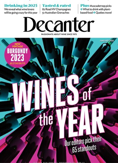 Titelbild der Ausgabe 1/2025 von Decanter. Diese Zeitschrift und viele weitere Gartenzeitschriften und Wohnzeitschriften als Abo oder epaper bei United Kiosk online kaufen.