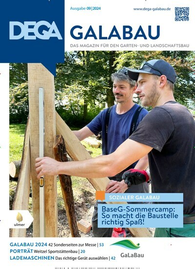 Titelbild der Ausgabe 9/2024 von Dega Galabau. Diese Zeitschrift und viele weitere Naturzeitschriften, Landwirtschaftszeitungen und Umweltmagazine als Abo oder epaper bei United Kiosk online kaufen.