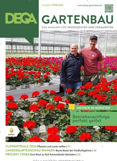 Titelbild der Ausgabe 7/2024 von Dega Gartenbau. Diese Zeitschrift und viele weitere Naturzeitschriften, Landwirtschaftszeitungen und Umweltmagazine als Abo oder epaper bei United Kiosk online kaufen.
