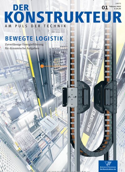 Titelbild der Ausgabe 1/2025 von Der Konstrukteur. Diese Zeitschrift und viele weitere Industriemagazine und Handwerkmagazine als Abo oder epaper bei United Kiosk online kaufen.