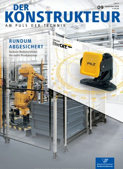 Titelbild der Ausgabe 9/2024 von Der Konstrukteur. Diese Zeitschrift und viele weitere Industriemagazine und Handwerkmagazine als Abo oder epaper bei United Kiosk online kaufen.