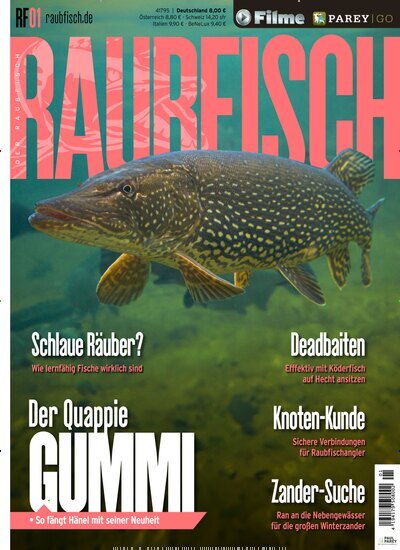 Titelbild der Ausgabe 1/2025 von Der Raubfisch (Angeln). Diese Zeitschrift und viele weitere Sportmagazine als Abo oder epaper bei United Kiosk online kaufen.