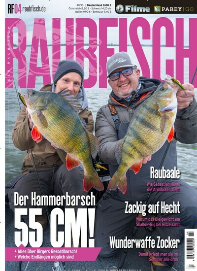 Titelbild der Ausgabe 4/2024 von Der Raubfisch (Angeln). Diese Zeitschrift und viele weitere Sportmagazine als Abo oder epaper bei United Kiosk online kaufen.