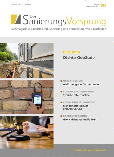 Titelbild der Ausgabe 1/2025 von Der SanierungsVorsprung. Diese Zeitschrift und viele weitere Architekturzeitschriften und Bauzeitschriften als Abo oder epaper bei United Kiosk online kaufen.