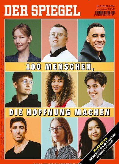 Titelbild der Ausgabe 1/2025 von Der Spiegel. Diese Zeitschrift und viele weitere Wirtschaftsmagazine und Politikmagazine als Abo oder epaper bei United Kiosk online kaufen.