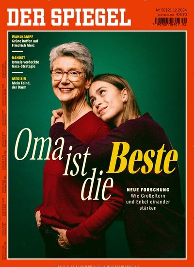 Titelbild der Ausgabe 52/2024 von Der Spiegel. Diese Zeitschrift und viele weitere Wirtschaftsmagazine und Politikmagazine als Abo oder epaper bei United Kiosk online kaufen.