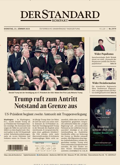 Titelbild der Ausgabe 13/2025 von Der Standard Kompakt. Diese Zeitschrift und viele weitere Zeitungsabos als Abo oder epaper bei United Kiosk online kaufen.