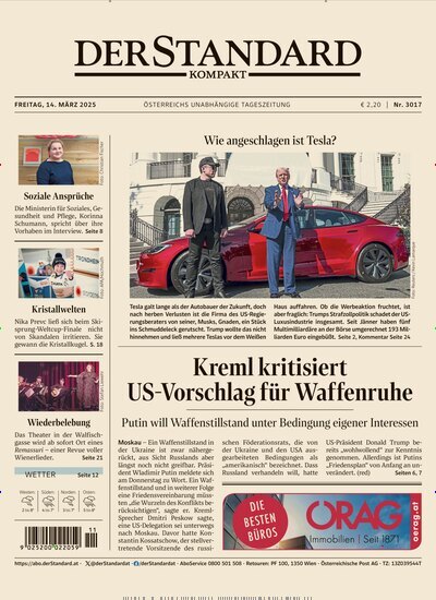 Titelbild der Ausgabe 51/2025 von Der Standard Kompakt. Diese Zeitschrift und viele weitere Zeitungsabos als Abo oder epaper bei United Kiosk online kaufen.