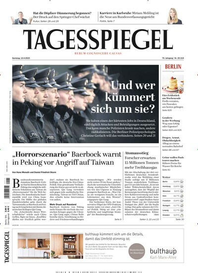 Der Tagesspiegel Als Epaper - Zeitung Bei United Kiosk