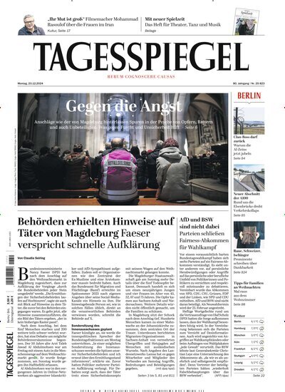 Titelbild der Ausgabe 350/2024 von Der Tagesspiegel. Diese Zeitschrift und viele weitere Zeitungsabos als Abo oder epaper bei United Kiosk online kaufen.