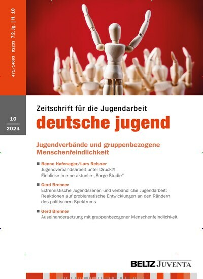 Titelbild der Ausgabe 10/2024 von deutsche jugend. Diese Zeitschrift und viele weitere Zeitschriften für Pädagogik als Abo oder epaper bei United Kiosk online kaufen.