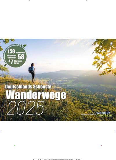 Titelbild der Ausgabe 1/2025 von Deutschlands schönste Wanderwege. Diese Zeitschrift und viele weitere Reisemagazine, Freizeitmagazine und Wissensmagazine als Abo oder epaper bei United Kiosk online kaufen.