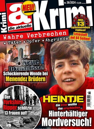 Titelbild der Ausgabe 36/2024 von die aktuelle Krimi. Diese Zeitschrift und viele weitere Frauenzeitschriften als Abo oder epaper bei United Kiosk online kaufen.