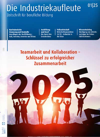 Titelbild der Ausgabe 1/2025 von Die Industriekaufleute. Diese Zeitschrift und viele weitere Industriemagazine und Handwerkmagazine als Abo oder epaper bei United Kiosk online kaufen.