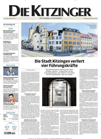 Titelbild der Ausgabe 242/2024 von Die Kitzinger. Diese Zeitschrift und viele weitere Zeitungsabos als Abo oder epaper bei United Kiosk online kaufen.