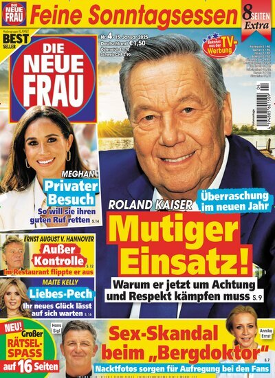 Titelbild der Ausgabe 4/2025 von Die neue Frau. Diese Zeitschrift und viele weitere Frauenzeitschriften als Abo oder epaper bei United Kiosk online kaufen.