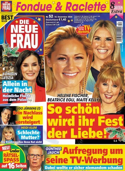 Titelbild der Ausgabe 52/2024 von Die neue Frau. Diese Zeitschrift und viele weitere Frauenzeitschriften als Abo oder epaper bei United Kiosk online kaufen.