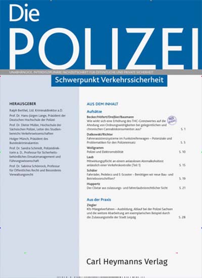 Titelbild der Ausgabe 9/2024 von Die Polizei. Diese Zeitschrift und viele weitere Jurazeitschriften und Zeitschriften für Verwaltung als Abo oder epaper bei United Kiosk online kaufen.