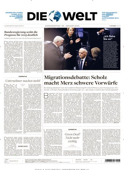 Titelbild der Ausgabe 21/2025 von Die Welt Gesamtausgabe. Diese Zeitschrift und viele weitere Zeitungsabos als Abo oder epaper bei United Kiosk online kaufen.