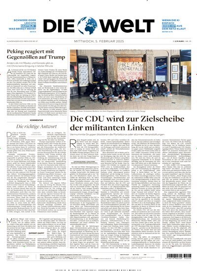 Titelbild der Ausgabe 25/2025 von Die Welt Gesamtausgabe. Diese Zeitschrift und viele weitere Zeitungsabos als Abo oder epaper bei United Kiosk online kaufen.