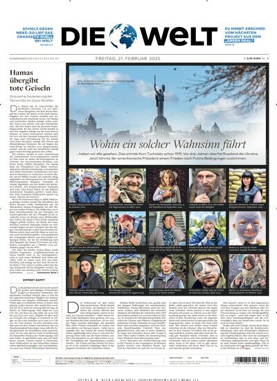 Titelbild der Ausgabe 37/2025 von Die Welt Gesamtausgabe. Diese Zeitschrift und viele weitere Zeitungsabos als Abo oder epaper bei United Kiosk online kaufen.