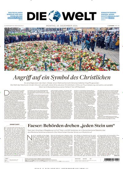 Titelbild der Ausgabe 249/2024 von Die Welt Gesamtausgabe. Diese Zeitschrift und viele weitere Zeitungsabos als Abo oder epaper bei United Kiosk online kaufen.