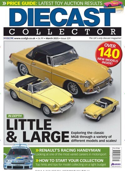 Titelbild der Ausgabe 3/2025 von Diecast Collector. Diese Zeitschrift und viele weitere Computerzeitschriften, Tabletmagazine und Smartphonemagazine als Abo oder epaper bei United Kiosk online kaufen.