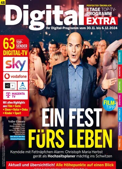 Titelbild der Ausgabe 48/2024 von Digital EXTRA. Diese Zeitschrift und viele weitere Programmzeitschriften als Abo oder epaper bei United Kiosk online kaufen.