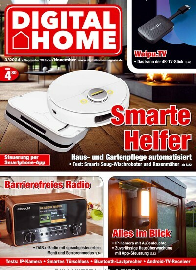 Titelbild der Ausgabe 3/2024 von Digital Home. Diese Zeitschrift und viele weitere Audiomagazine, Filmmagazine und Fotozeitschriften als Abo oder epaper bei United Kiosk online kaufen.