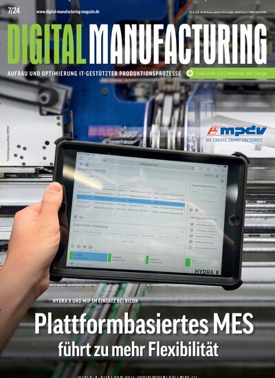 Titelbild der Ausgabe 7/2024 von Digital Manufacturing. Diese Zeitschrift und viele weitere Industriemagazine und Handwerkmagazine als Abo oder epaper bei United Kiosk online kaufen.