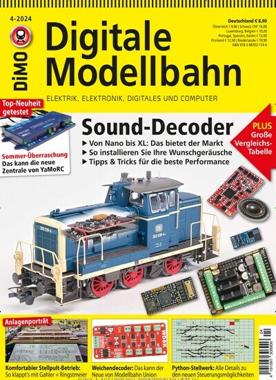 Titelbild der Ausgabe 4/2024 von Digitale Modellbahn. Diese Zeitschrift und viele weitere Reisemagazine, Freizeitmagazine und Wissensmagazine als Abo oder epaper bei United Kiosk online kaufen.