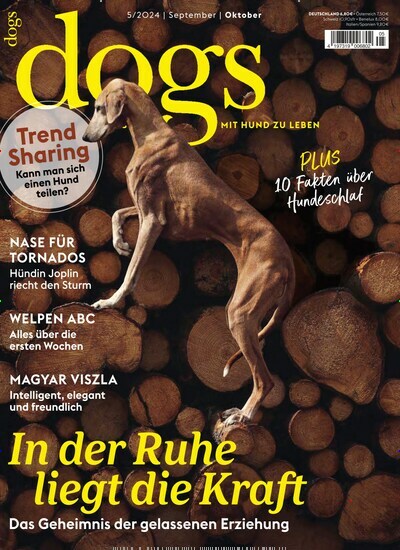 Titelbild der Ausgabe 5/2024 von Dogs. Diese Zeitschrift und viele weitere Elternzeitschriften und Tierzeitschriften als Abo oder epaper bei United Kiosk online kaufen.