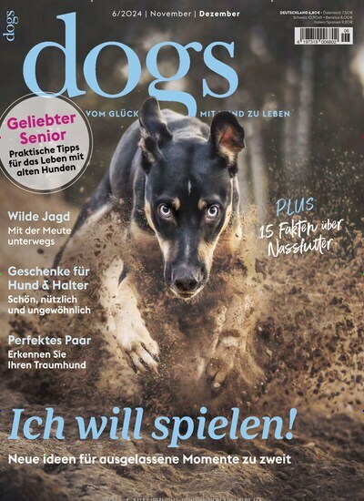 Titelbild der Ausgabe 6/2024 von Dogs. Diese Zeitschrift und viele weitere Elternzeitschriften und Tierzeitschriften als Abo oder epaper bei United Kiosk online kaufen.