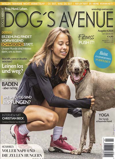 Titelbild der Ausgabe 4/2024 von Dogs Avenue. Diese Zeitschrift und viele weitere Elternzeitschriften und Tierzeitschriften als Abo oder epaper bei United Kiosk online kaufen.