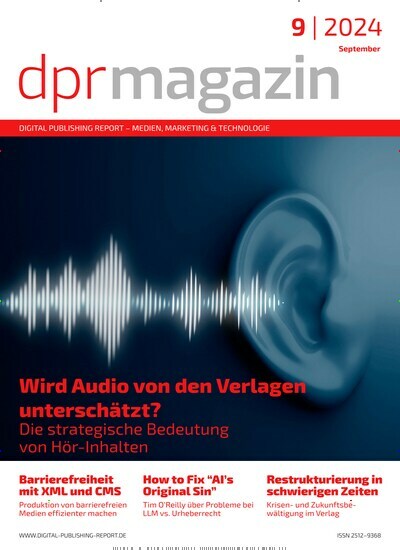 Titelbild der Ausgabe 9/2024 von dpr Magazin. Diese Zeitschrift und viele weitere Logistikmagazine und Medienmagazine als Abo oder epaper bei United Kiosk online kaufen.