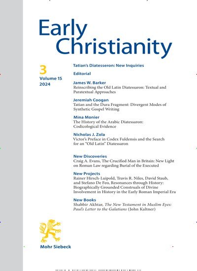 Titelbild der Ausgabe 3/2024 von Early Christianity (EC). Diese Zeitschrift und viele weitere Kunstmagazine und Kulturmagazine als Abo oder epaper bei United Kiosk online kaufen.