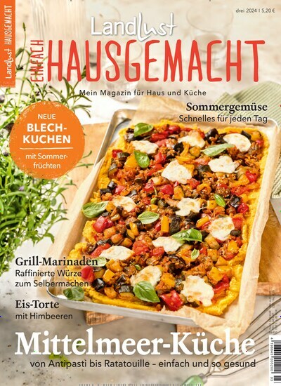 Titelbild der Ausgabe 3/2024 von Einfach Hausgemacht. Diese Zeitschrift und viele weitere Kochzeitschriften und Backzeitschriften als Abo oder epaper bei United Kiosk online kaufen.