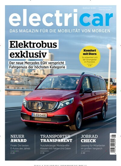 Titelbild der Ausgabe 5/2024 von electricar. Diese Zeitschrift und viele weitere Audiomagazine, Filmmagazine und Fotozeitschriften als Abo oder epaper bei United Kiosk online kaufen.