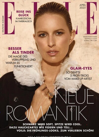 Titelbild der Ausgabe 4/2025 von Elle. Diese Zeitschrift und viele weitere Modemagazine und DIY-Magazine als Abo oder epaper bei United Kiosk online kaufen.