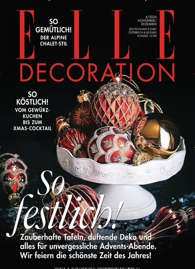 Titelbild der Ausgabe 6/2024 von Elle Decoration. Diese Zeitschrift und viele weitere Gartenzeitschriften und Wohnzeitschriften als Abo oder epaper bei United Kiosk online kaufen.