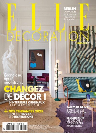 Titelbild der Ausgabe 323/2024 von Elle Decoration Frankreich. Diese Zeitschrift und viele weitere Gartenzeitschriften und Wohnzeitschriften als Abo oder epaper bei United Kiosk online kaufen.