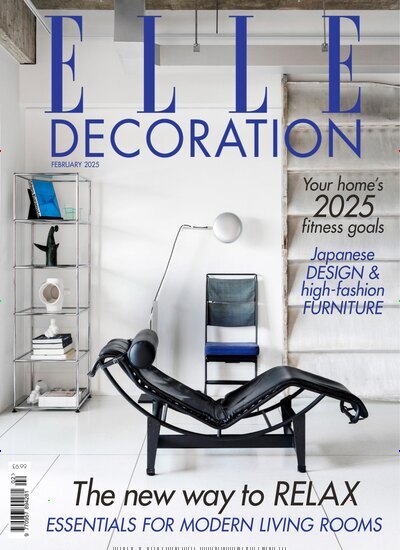 Titelbild der Ausgabe 1/2025 von Elle Decoration UK. Diese Zeitschrift und viele weitere Gartenzeitschriften und Wohnzeitschriften als Abo oder epaper bei United Kiosk online kaufen.