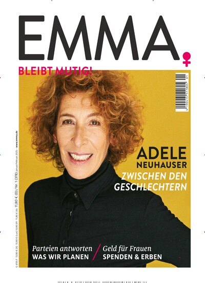 Titelbild der Ausgabe 1/2025 von EMMA. Diese Zeitschrift und viele weitere Frauenzeitschriften als Abo oder epaper bei United Kiosk online kaufen.