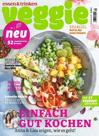 Titelbild der Ausgabe 1/2024 von essen & trinken Veggie. Diese Zeitschrift und viele weitere Kochzeitschriften und Backzeitschriften als Abo oder epaper bei United Kiosk online kaufen.