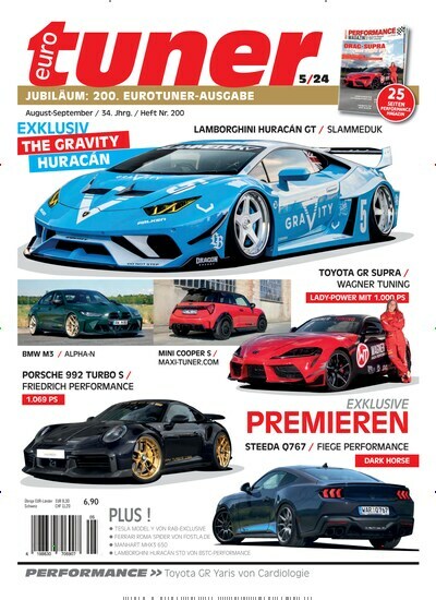 Titelbild der Ausgabe 5/2024 von Eurotuner Magazin. Diese Zeitschrift und viele weitere Automagazine und Motorradzeitschriften als Abo oder epaper bei United Kiosk online kaufen.