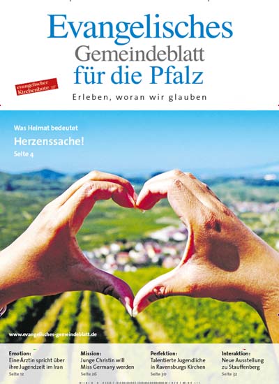 Titelbild der Ausgabe 30/2024 von Evangelisches Gemeindeblatt für die Pfalz. Diese Zeitschrift und viele weitere Kunstmagazine und Kulturmagazine als Abo oder epaper bei United Kiosk online kaufen.