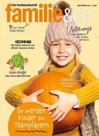 Titelbild der Ausgabe 11/2024 von familie & co. Diese Zeitschrift und viele weitere Elternzeitschriften und Tierzeitschriften als Abo oder epaper bei United Kiosk online kaufen.