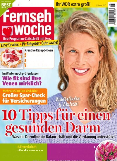 Titelbild der Ausgabe 5/2025 von Fernsehwoche. Diese Zeitschrift und viele weitere Programmzeitschriften als Abo oder epaper bei United Kiosk online kaufen.