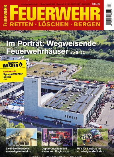 Titelbild der Ausgabe 12/2024 von Feuerwehr. Diese Zeitschrift und viele weitere Reisemagazine, Freizeitmagazine und Wissensmagazine als Abo oder epaper bei United Kiosk online kaufen.